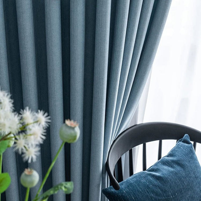 Rideau Occultant — Bleu Pastel