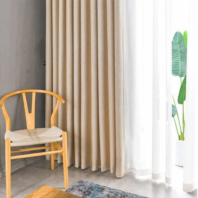Rideau Semi Occultant - Beige Texturé