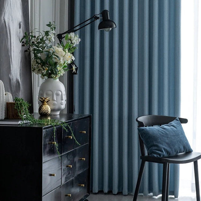 Rideau Occultant — Bleu Pastel