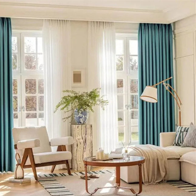 Rideau Occultant — Bleu Canard