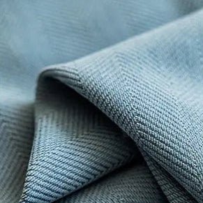 Rideau Semi-Occultant — Bleu Gris Chevrons