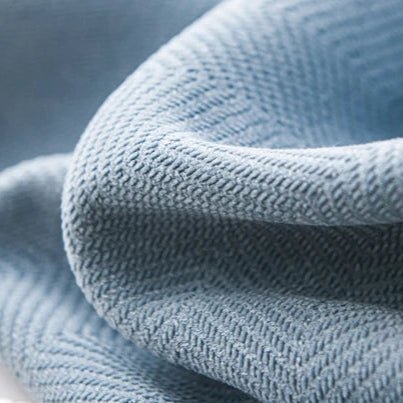 Rideau Semi Occultant - Bleu à chevron