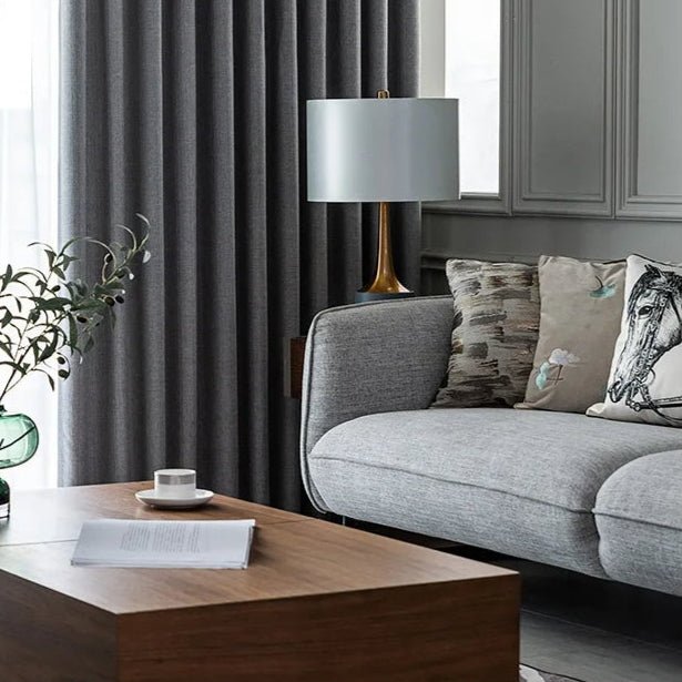 Rideau Semi-Occultant — Gris Anthracite Tressé