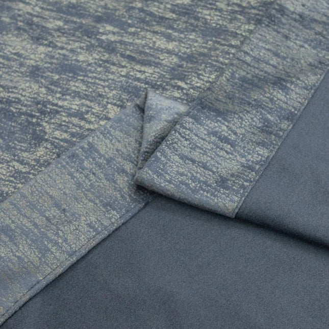 Rideau Semi-Occultant — Bleu Ardoise Doré