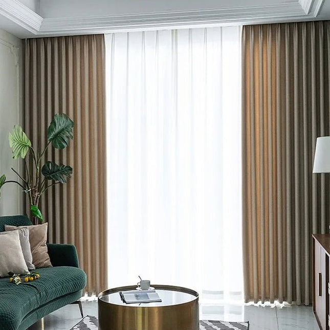 Rideau Occultant — Brun Chevrons