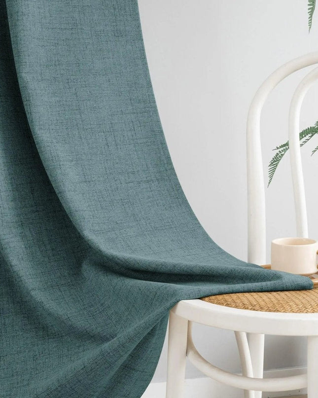 Rideau 100% Occultant — Bleu Sarcelle — Grande Largeur