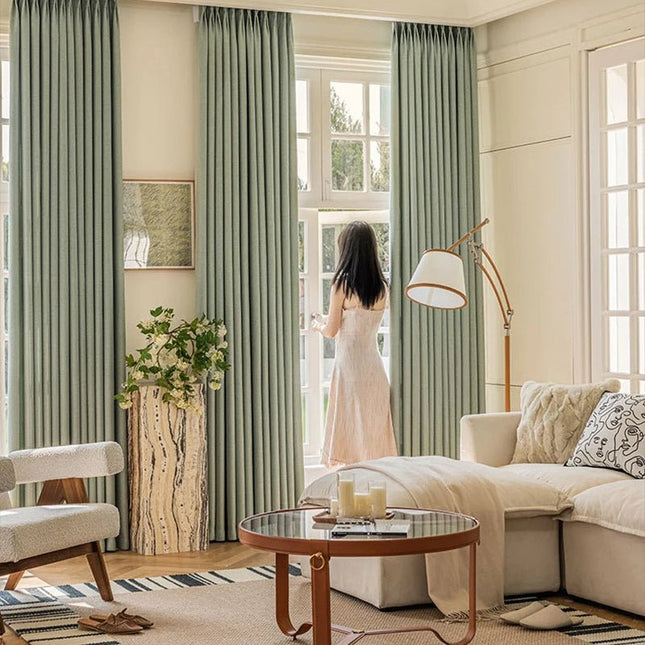 Rideau Semi-Occultant — Vert Sauge Kaki