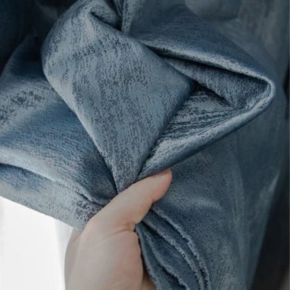 Rideau Semi-Occultant — Bleu Gris Marbré