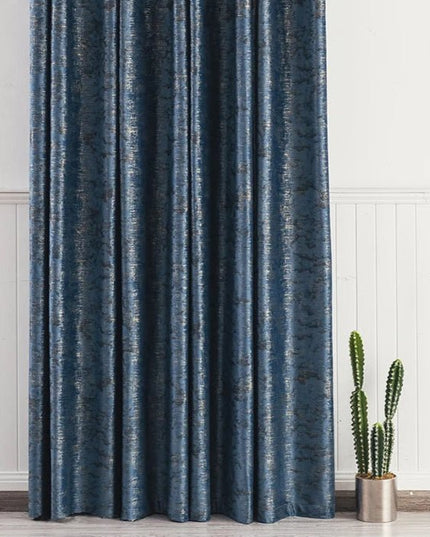 Rideau Semi-Occultant — Bleu et Doré