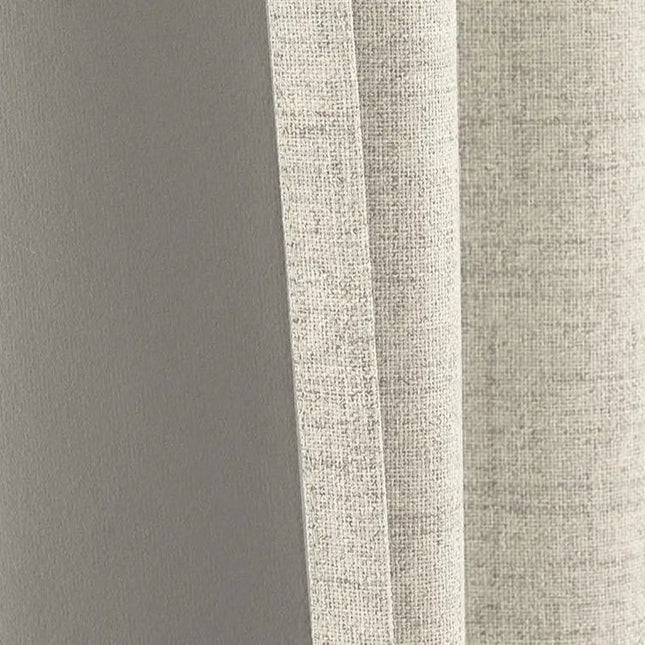 Rideau 100% Occultant — Beige Naturel — Grande Largeur