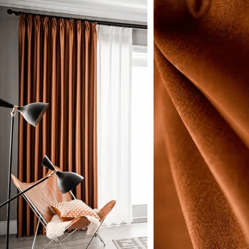 Rideau Semi-Occultant — Rouille Cuivré