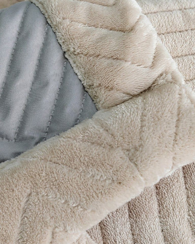 Rideau Phonique 3-en-1, Occultant & Thermique, Isolation 30 dB Beige