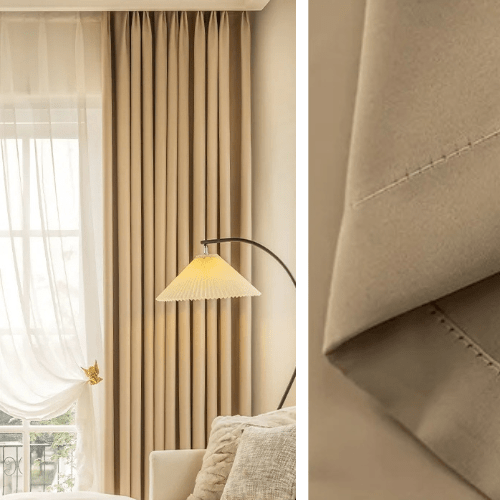 Rideau Semi-Occultant — Beige Sable