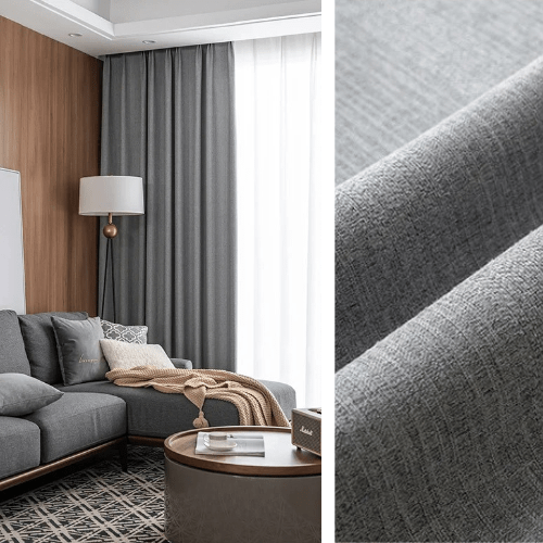 Rideau Semi-Occultant — Gris Chiné