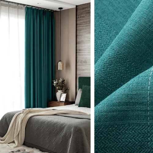 Rideau Semi-Occultant — Bleu Canard