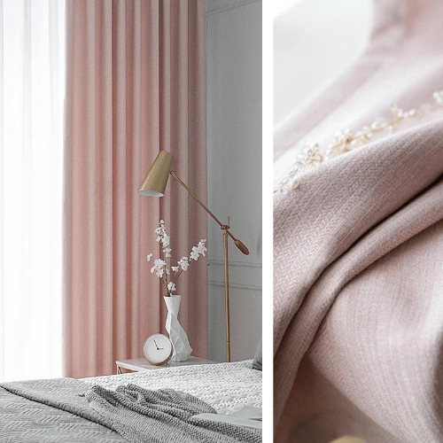 Rideau Semi-Occultant — Rose Blush Lin