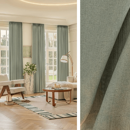 Rideau Semi-Occultant — Vert Sauge Kaki