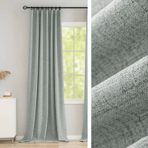 Rideau 100% Occultant — Vert Sauge — Grande Largeur