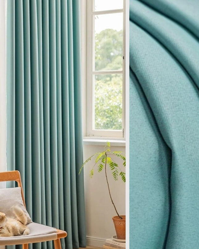 Rideau Semi-Occultant — Bleu Tiffany