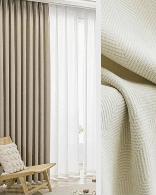 Rideau Semi Occultant - Blanc Crème