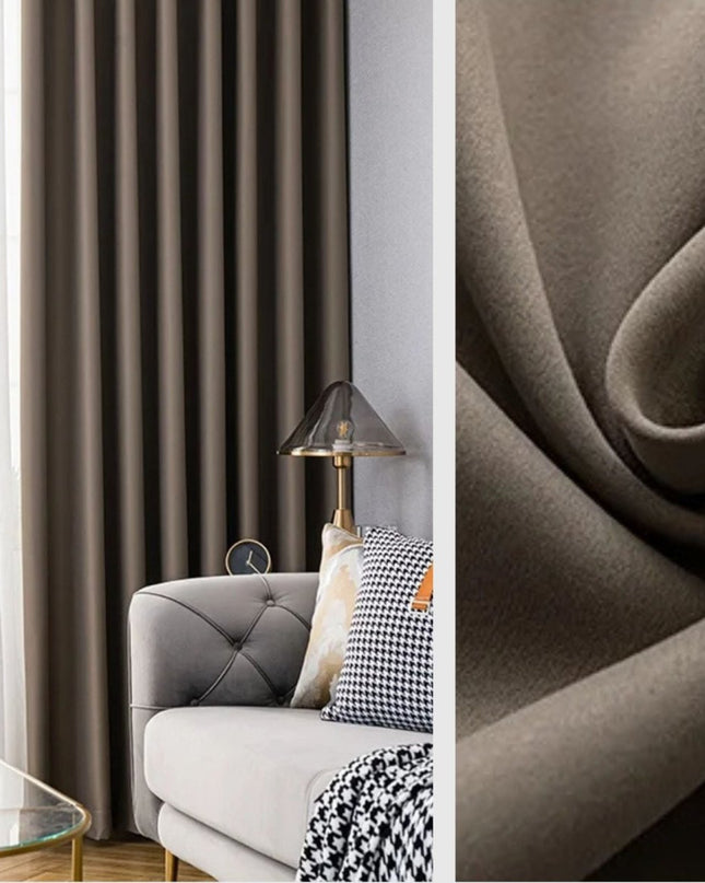 Rideau Semi-Occultant — Taupe Profond