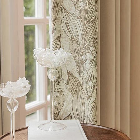 Rideau Semi-Occultant — Beige Tissé Motif