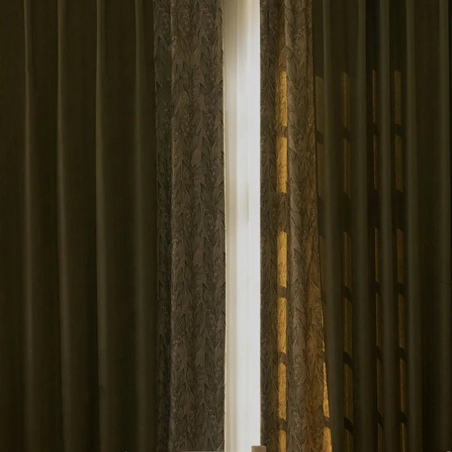 Rideau Semi-Occultant — Biscuité Chevrons