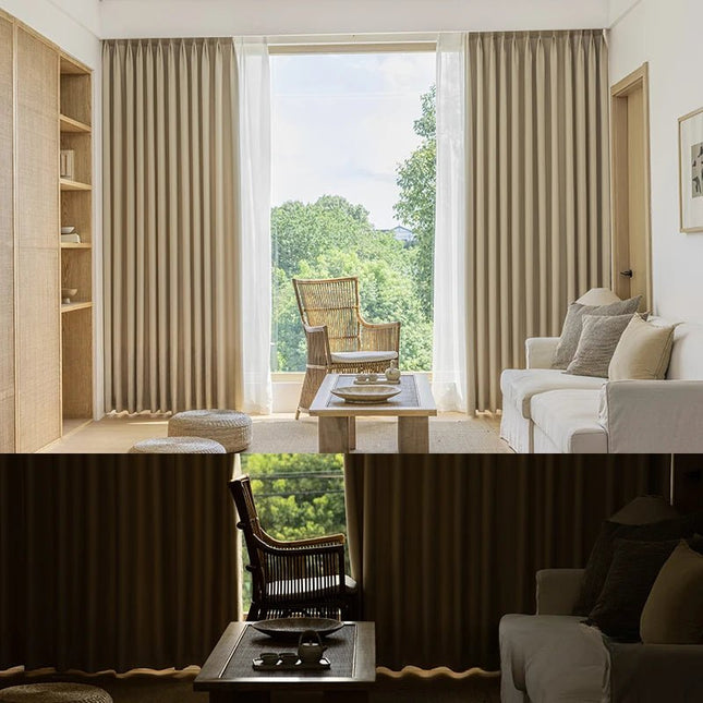 Rideau Semi-Occultant — Beige Sable