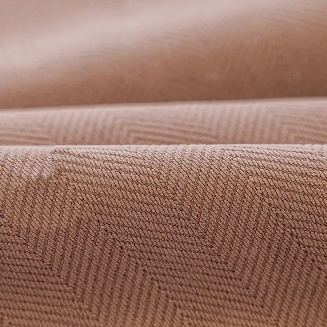 Rideau Semi-Occultant — Biscuité Chevrons