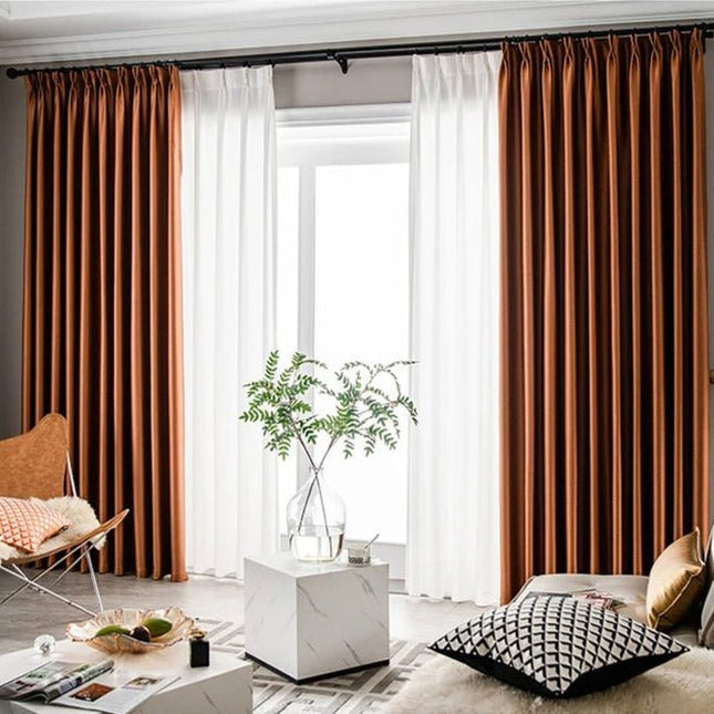 Rideau Semi-Occultant — Rouille Cuivré