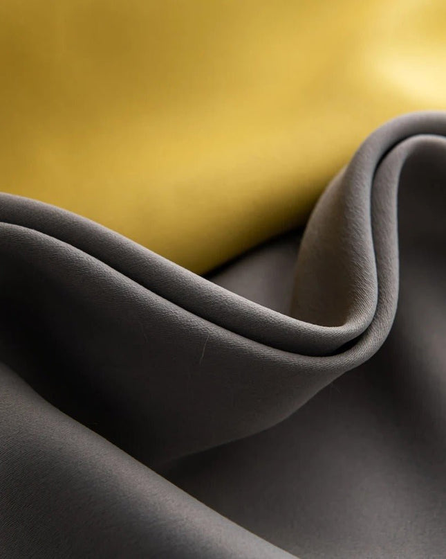 Rideau Semi-Occultant Bicolore — Jaune & Gris