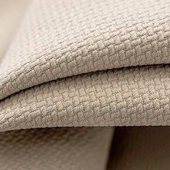 Rideau Occultant — Beige Jacquard Géométrique