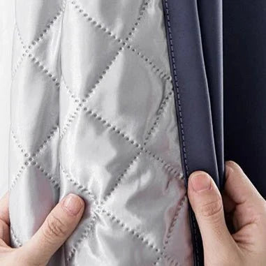 Rideau Occultant 3-en-1, Phonique & Thermique, Velours Bleu Nuit