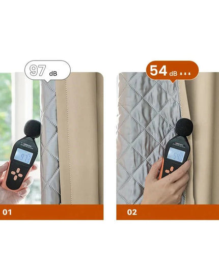 Rideau Occultant 3-en-1, Phonique & Thermique, Vert Émeraude