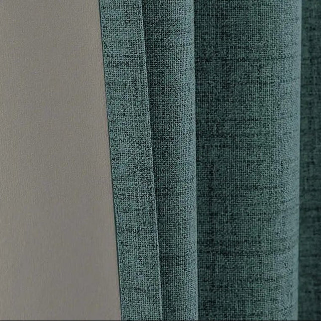 Rideau 100% Occultant — Bleu Sarcelle — Grande Largeur